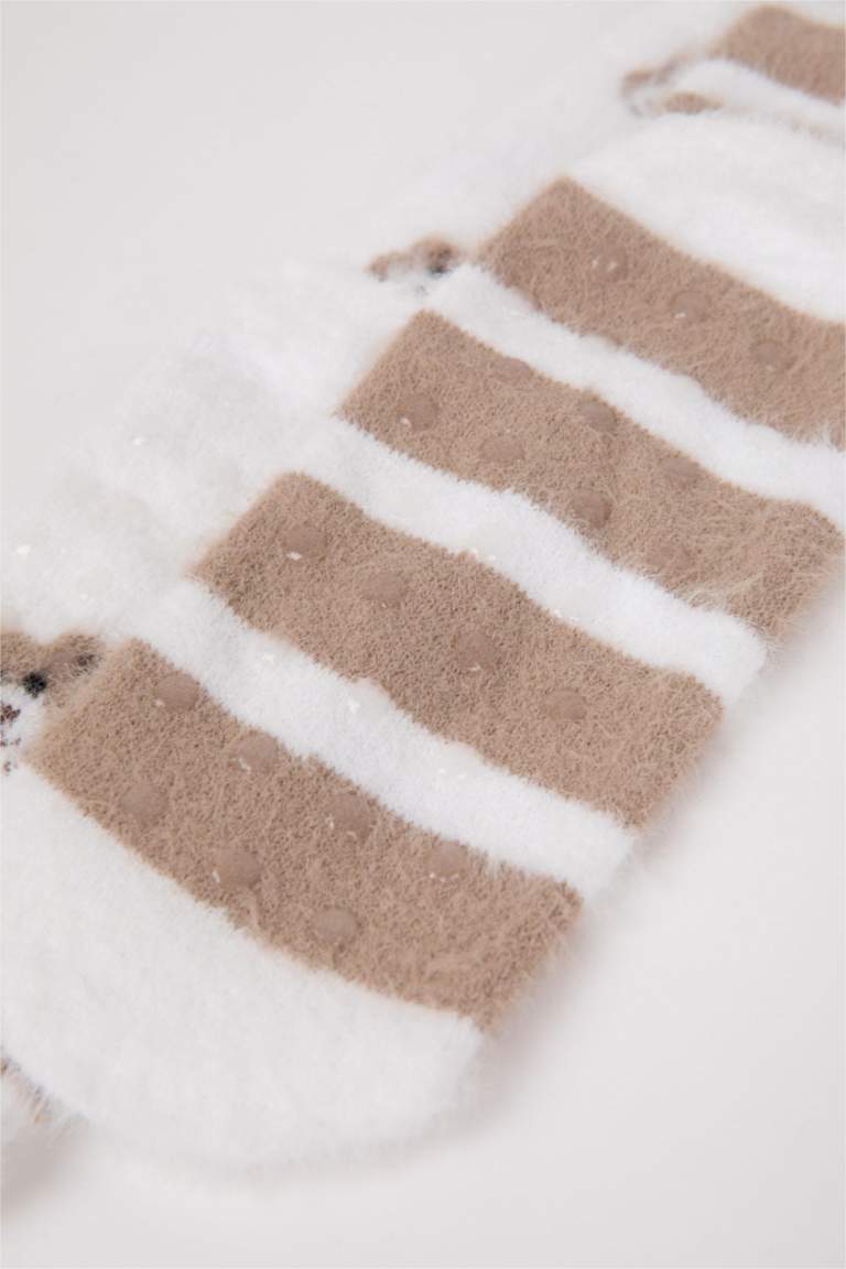 Kadın Kaydırmaz Taban 2'li Kışlık Çorap