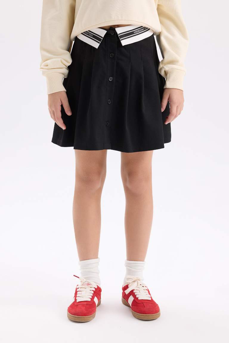 Girl Twill Regular Fit Skirt