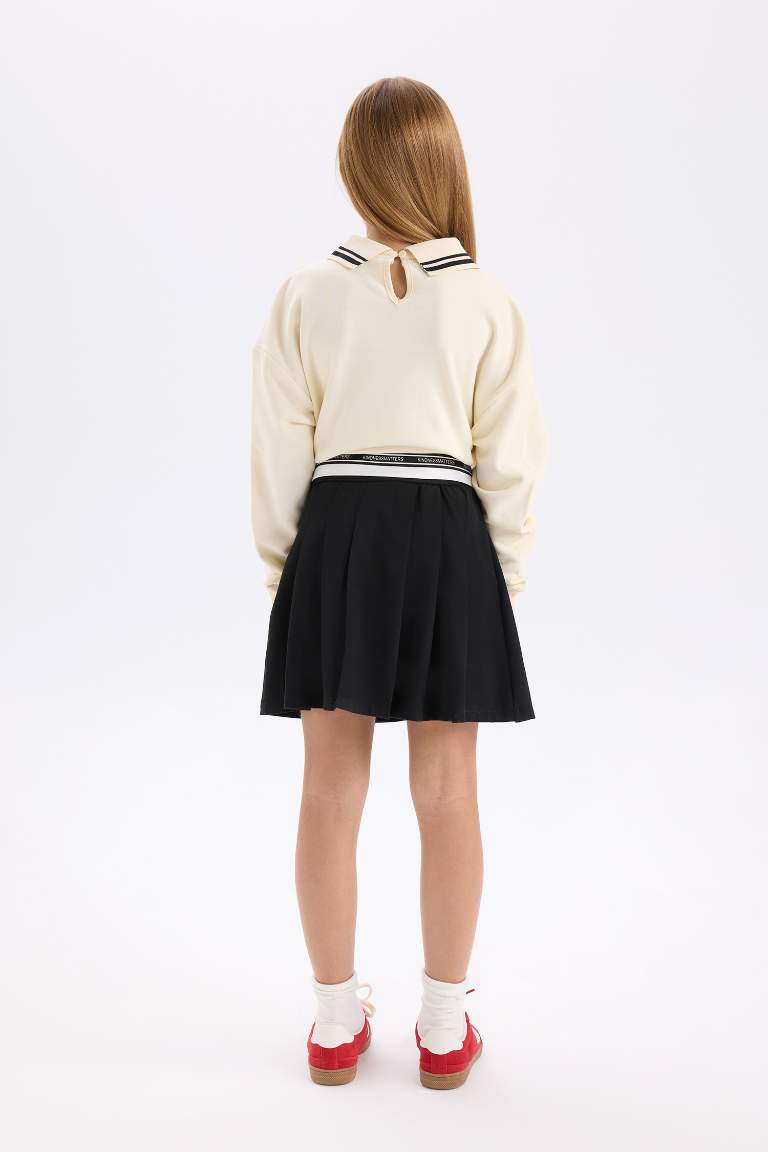 Girl Twill Regular Fit Skirt