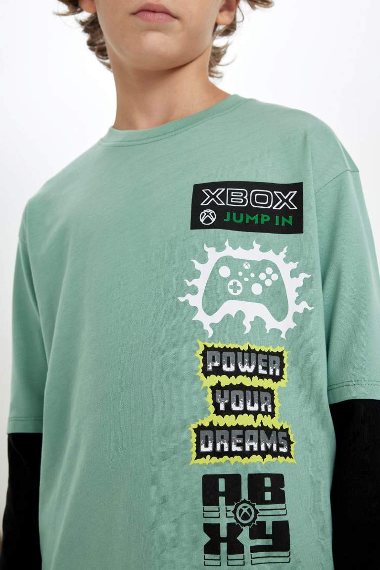 Boy Xbox Crew Neck Long Sleeve T-Shirt