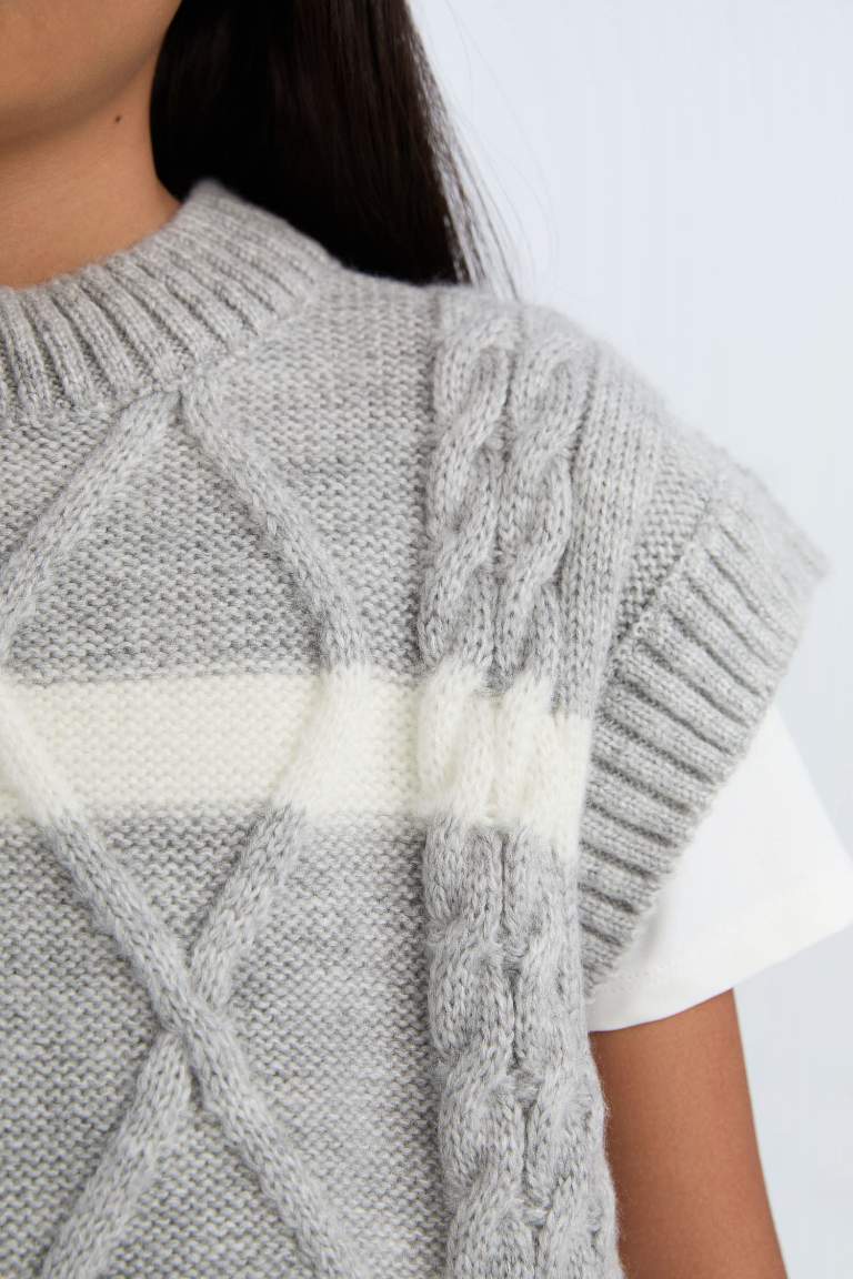 Pull en Tricot sans manches pour Fille