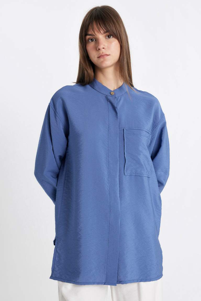 Relax Fit Long Sleeve Shirt Tunic