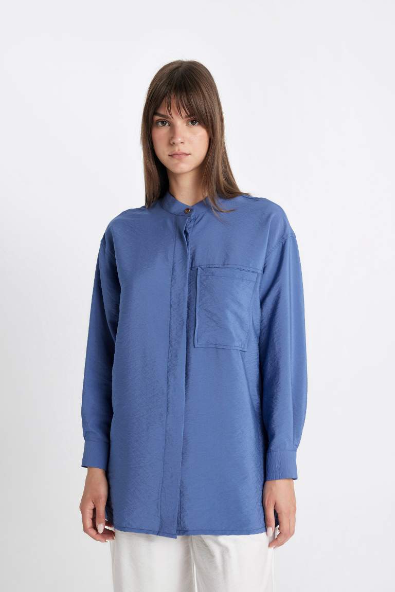 Relax Fit Long Sleeve Shirt Tunic