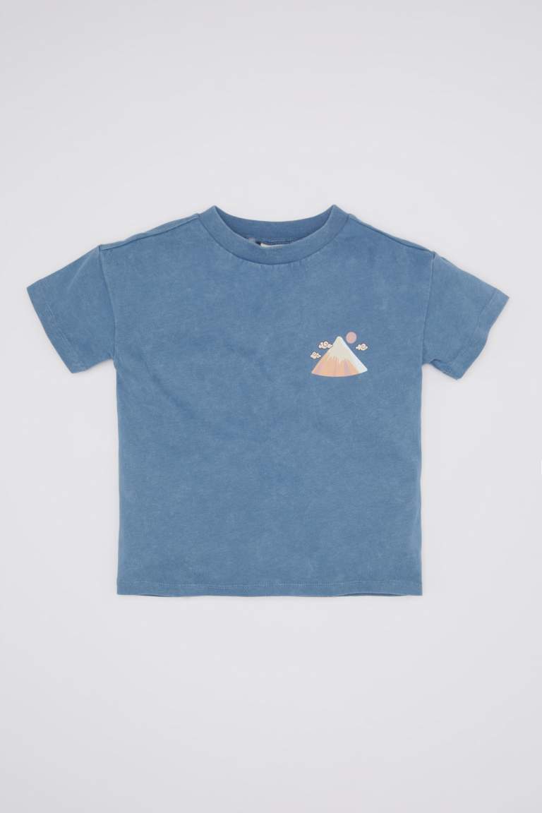 Baby Boy Regular Fit Printed Short Sleeve T-Shirt