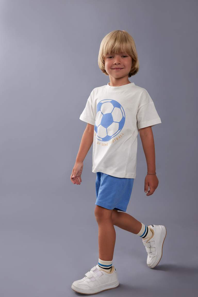 Ensemble de T-Shirt Manches Courtes et Short pour Bébé Garçon