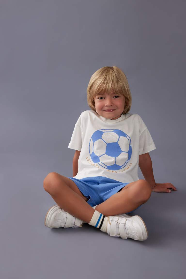 Ensemble de T-Shirt Manches Courtes et Short pour Bébé Garçon