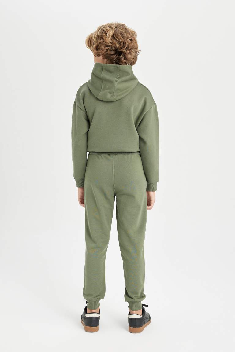 Boy Child Woven Labeled School Sweatpants