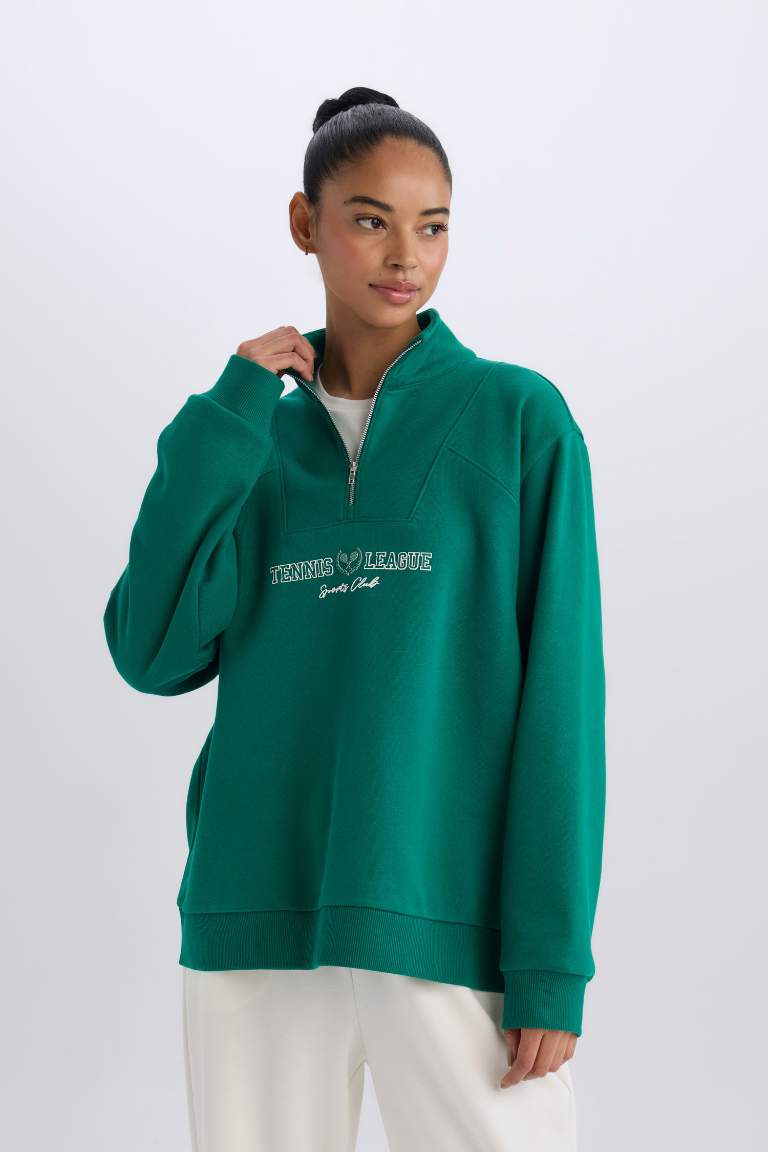 Oversize Fit Long Sleeve Sweatshirt