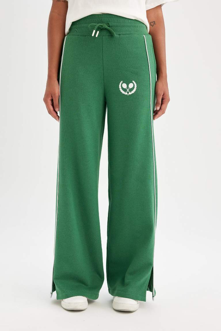 DeFactoFit Wide Leg Geniş Paça Uzun Boy Sporcu Eşofman Altı