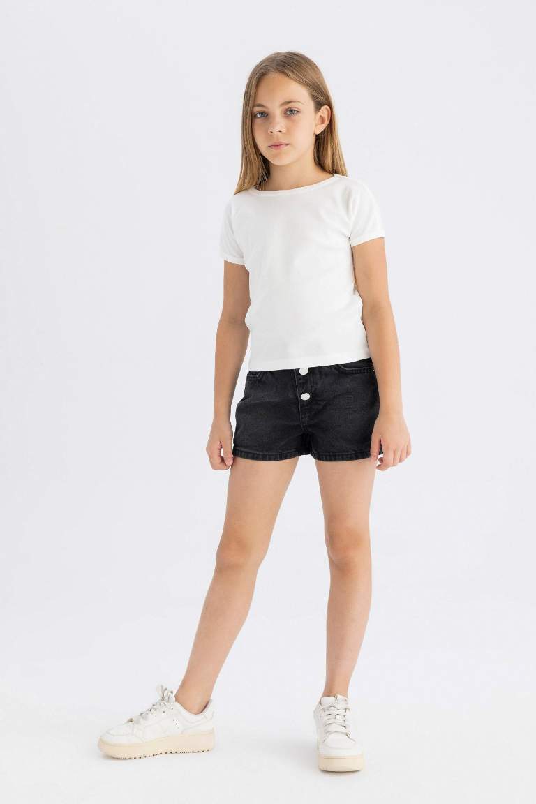 Джинсовые шорты Mom Fit для девочек