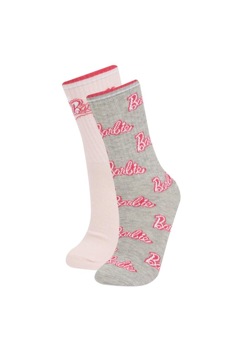 Girl Barbie 2 Piece Cotton Long Socks