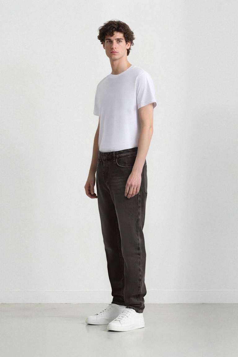 90's Slim Fit Dar Kalıp Yüksek Bel Dar Paça Jean Pantolon