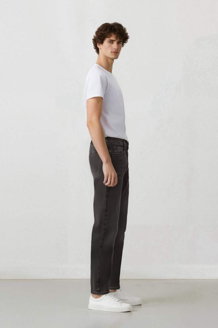 90's Slim Fit Dar Kalıp Yüksek Bel Dar Paça Jean Pantolon