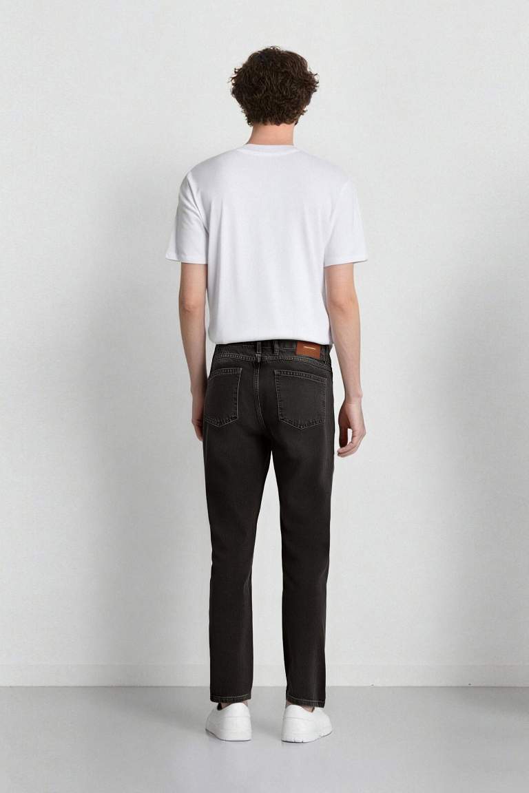 90's Slim Fit Dar Kalıp Yüksek Bel Dar Paça Jean Pantolon