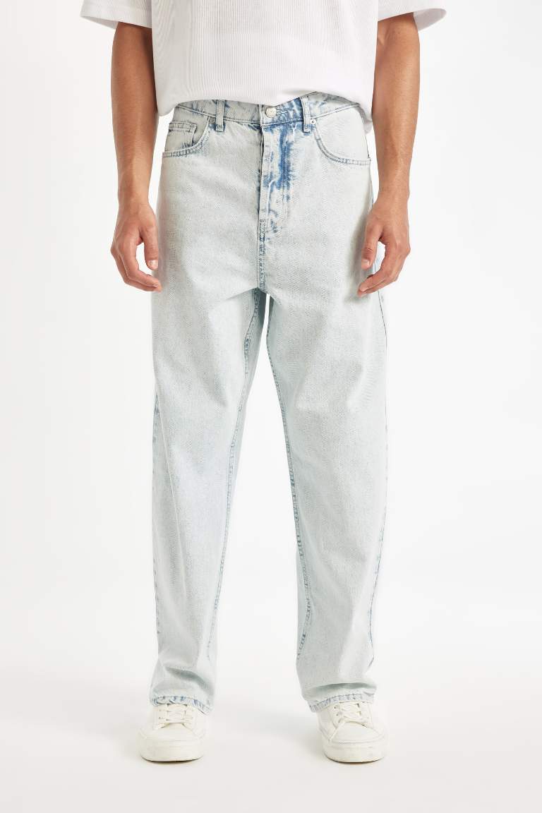 Pantalon Jean baggy à taille normale