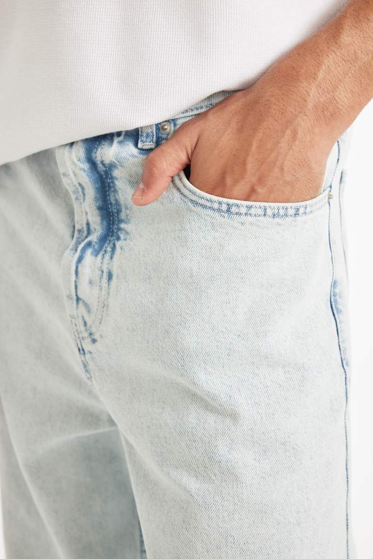 Pantalon Jean baggy à taille normale