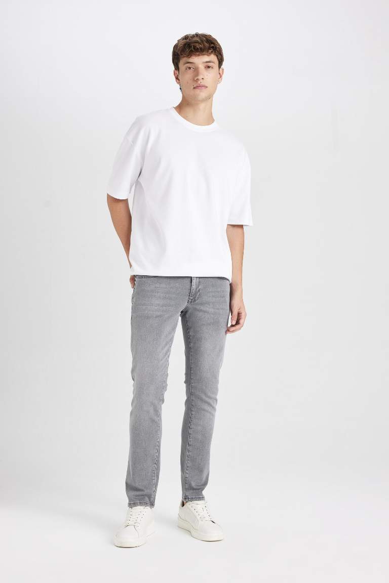 Pedro Slim Fit Dar Kalıp Normal Bel Dar Paça Jean Pantolon