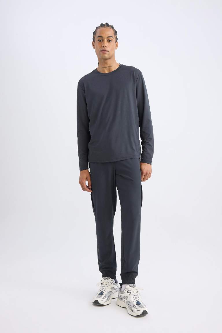 DeFactoFit Standard Fit Elastic Waist Pocketed Basic Jogger Sweatpants