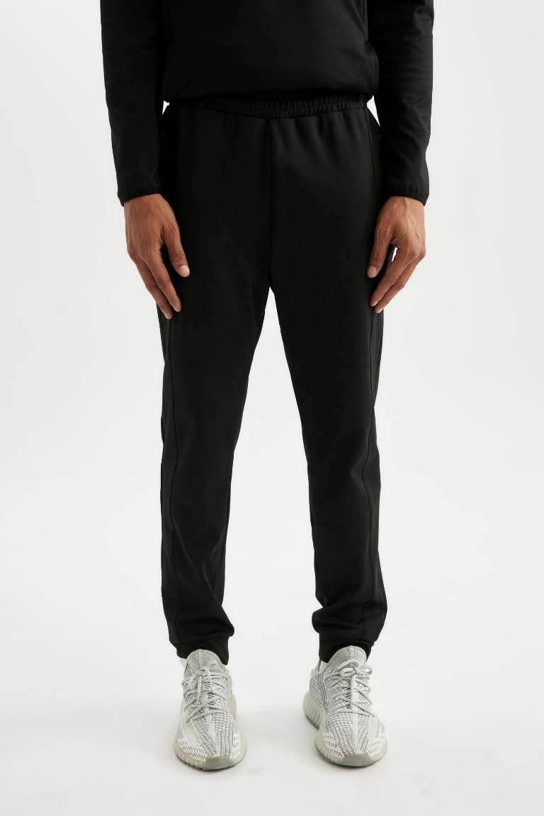 DeFactoFit Jogger Eşofman Altı Slim Fit Dar Kesim Skuba Dalgıç Kumaş Standart Paça