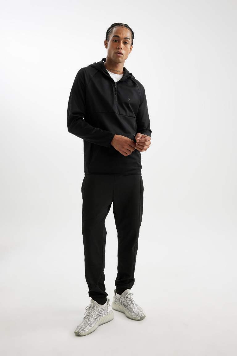 DeFactoFit Jogger Eşofman Altı Slim Fit Dar Kesim Skuba Dalgıç Kumaş Standart Paça
