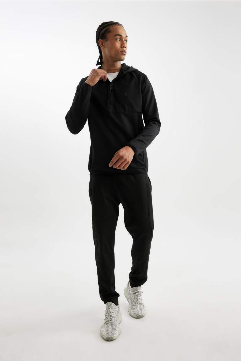 DeFactoFit Jogger Eşofman Altı Slim Fit Dar Kesim Skuba Dalgıç Kumaş Standart Paça