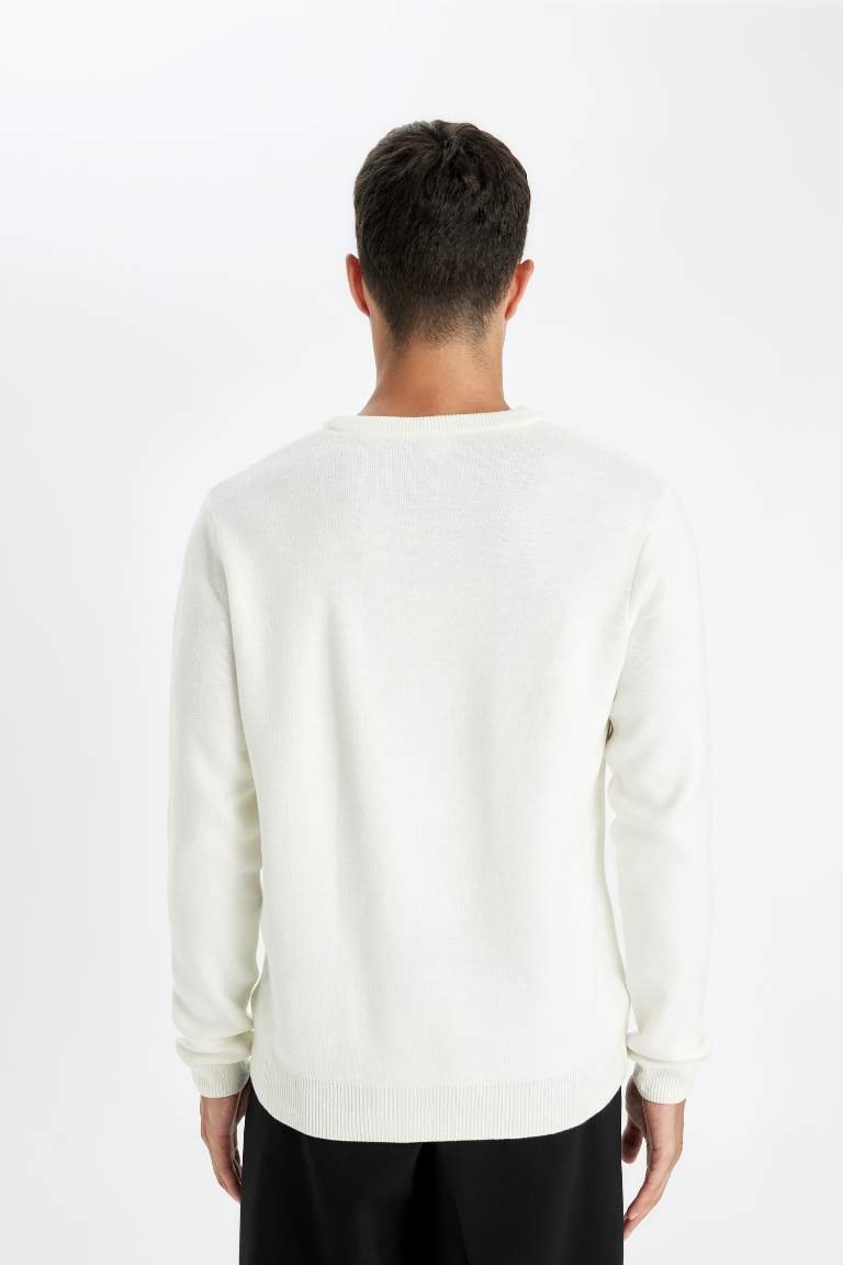 Standard Fit Basic Knitted Pullover