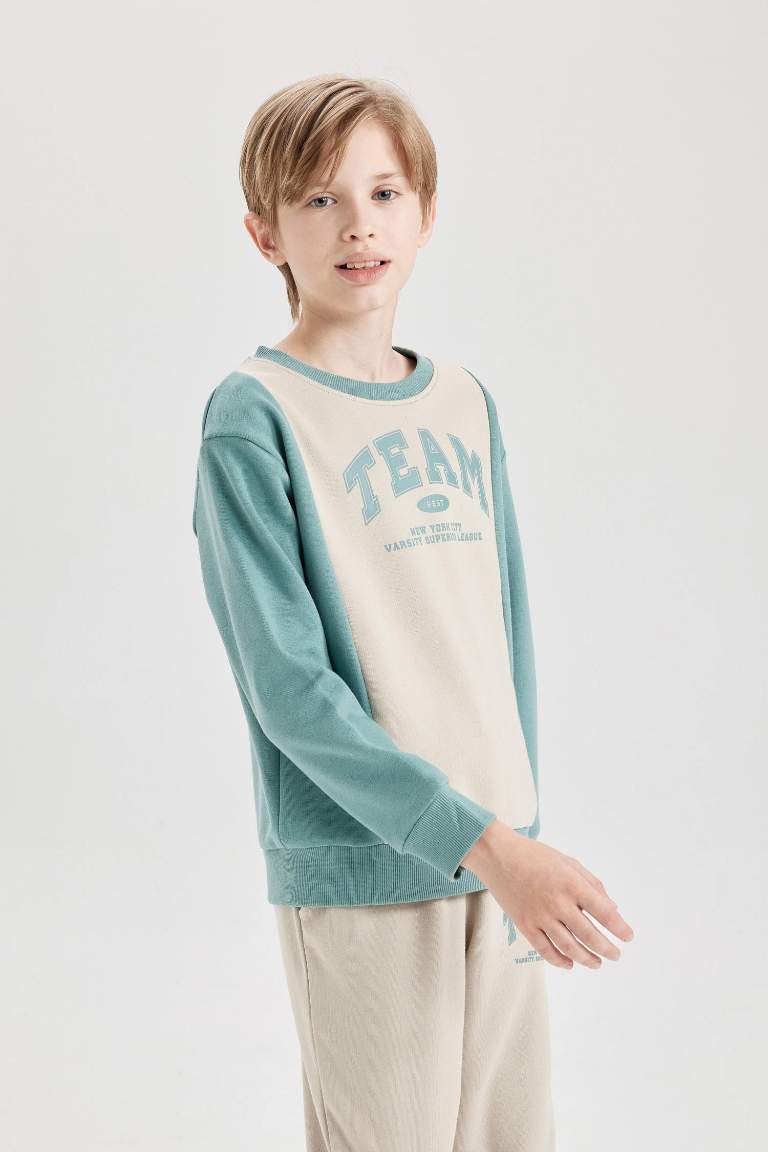 Boy Child Thick Sweatshirt Fabric 2 Piece Set