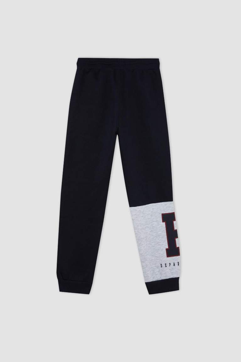 Boy Color Block Thick Jogger Sweatpants