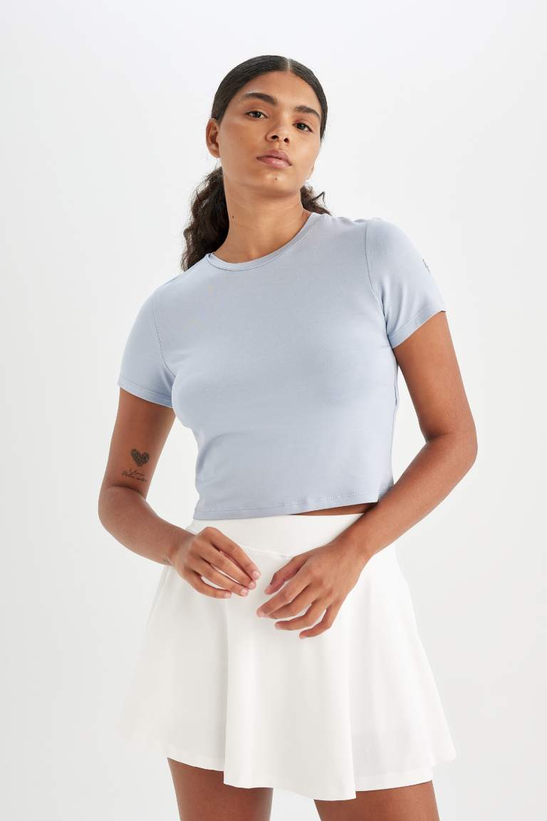 DeFactoFit Crop Sports T-Shirt