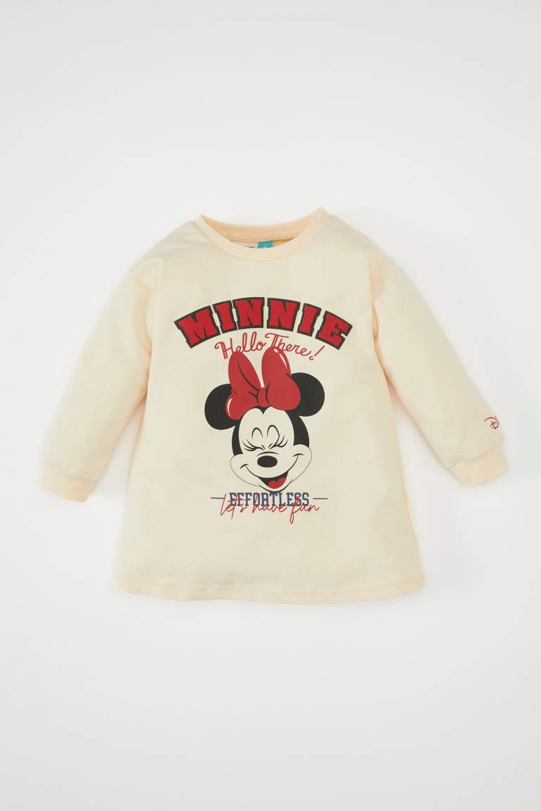 Robe Sweat-shirt Longue Mickey & Minnie pour Bébé Fille