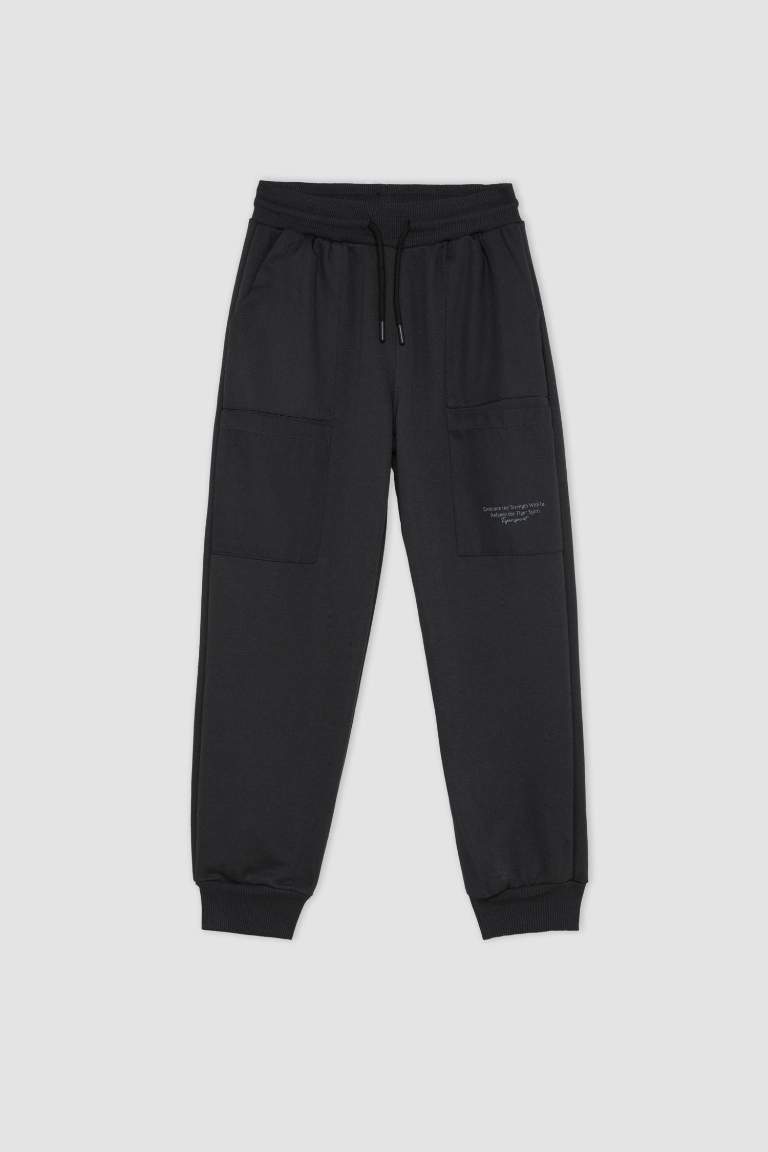 Sweatpants imprimé en tissu épais pour garçon