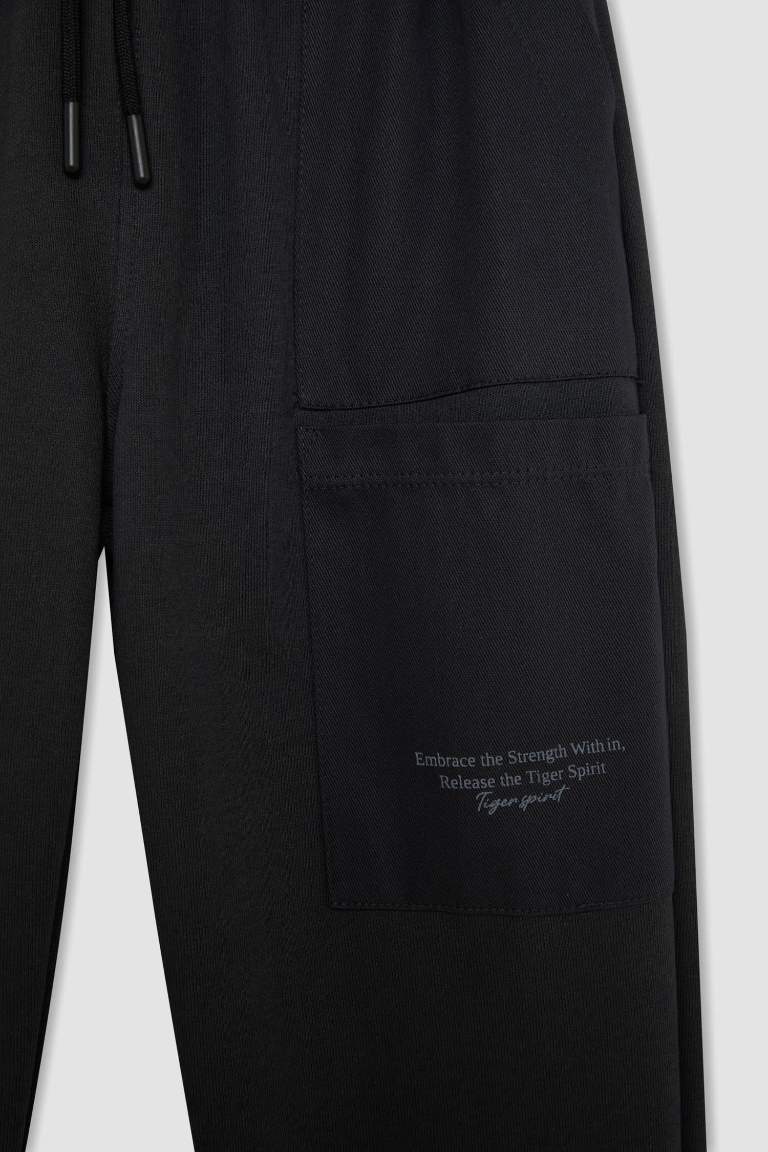 Sweatpants imprimé en tissu épais pour garçon