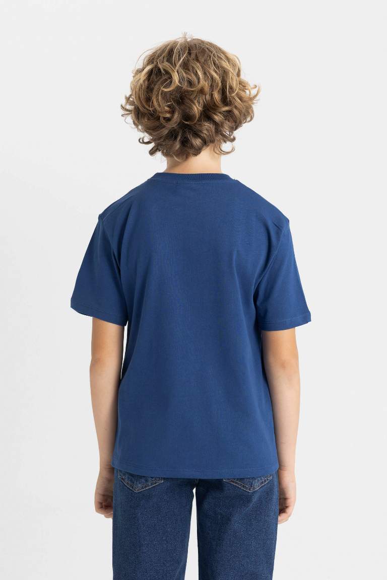 Boy Crew Neck Printed Short Sleeve T-Shirt