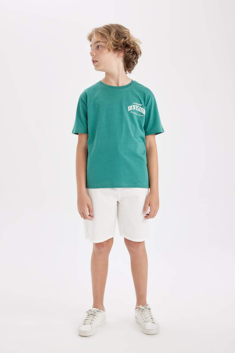 Boy Oversize Fit Printed Short Sleeve T-Shirt