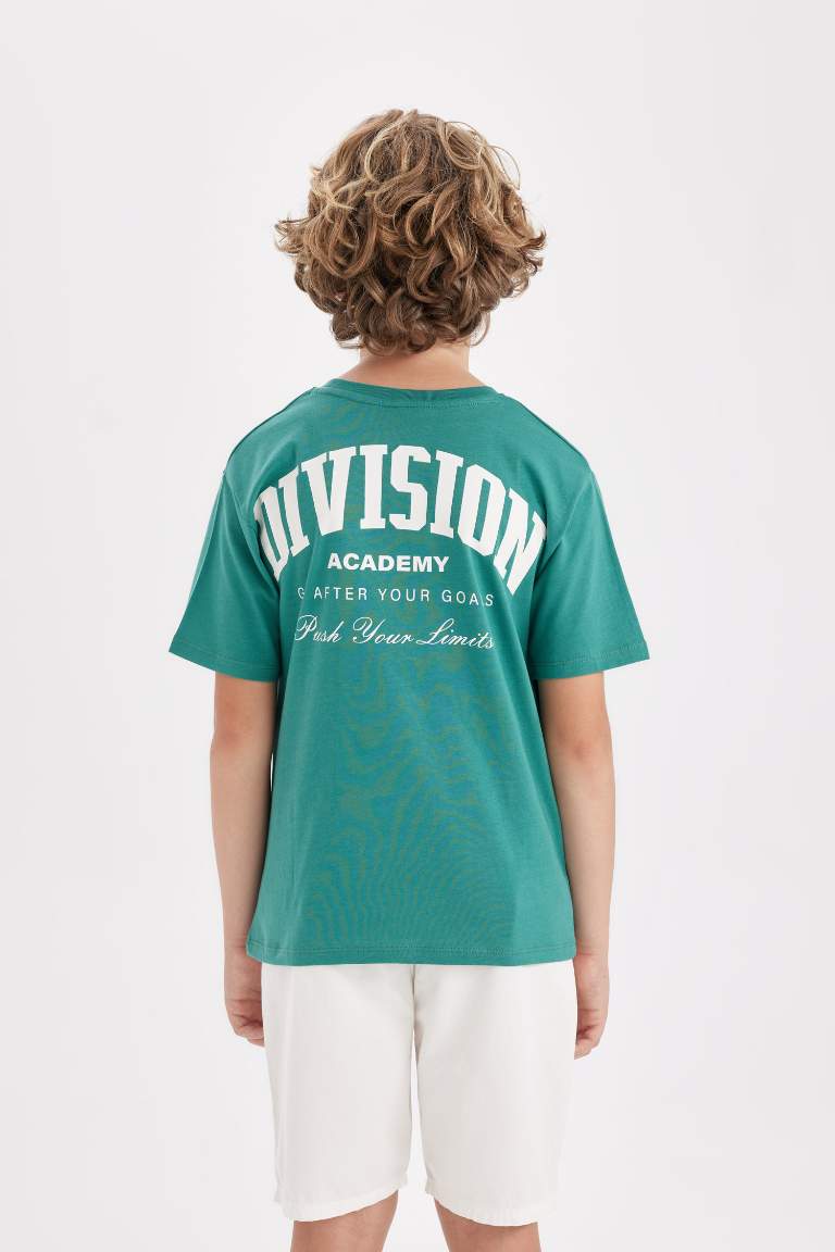 Boy Oversize Fit Printed Short Sleeve T-Shirt