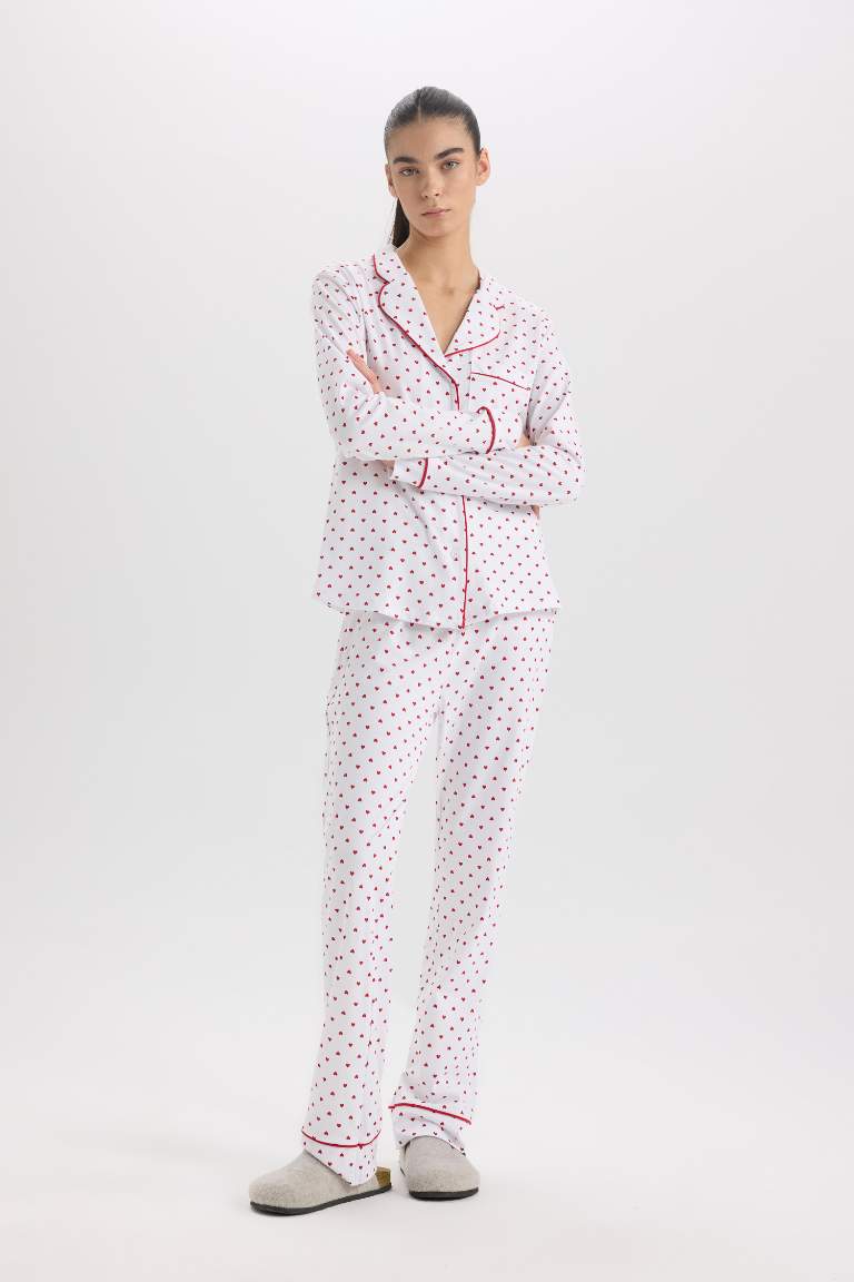 Fall in Love Christmas Themed 2 Piece Pajama Set