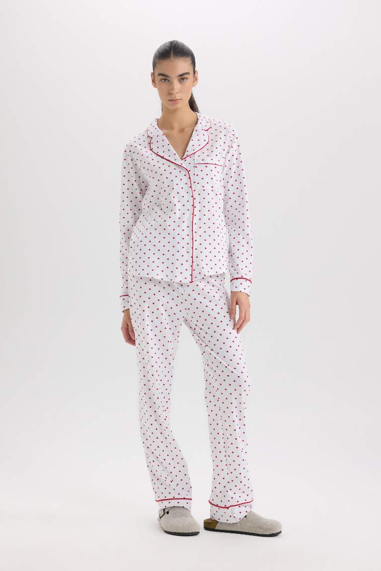 Fall in Love Christmas Themed 2 Piece Pajama Set