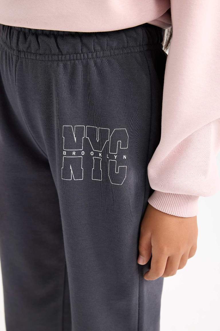 Pantalon de Jogging imprimé avec taille et bas élastiques pour fille