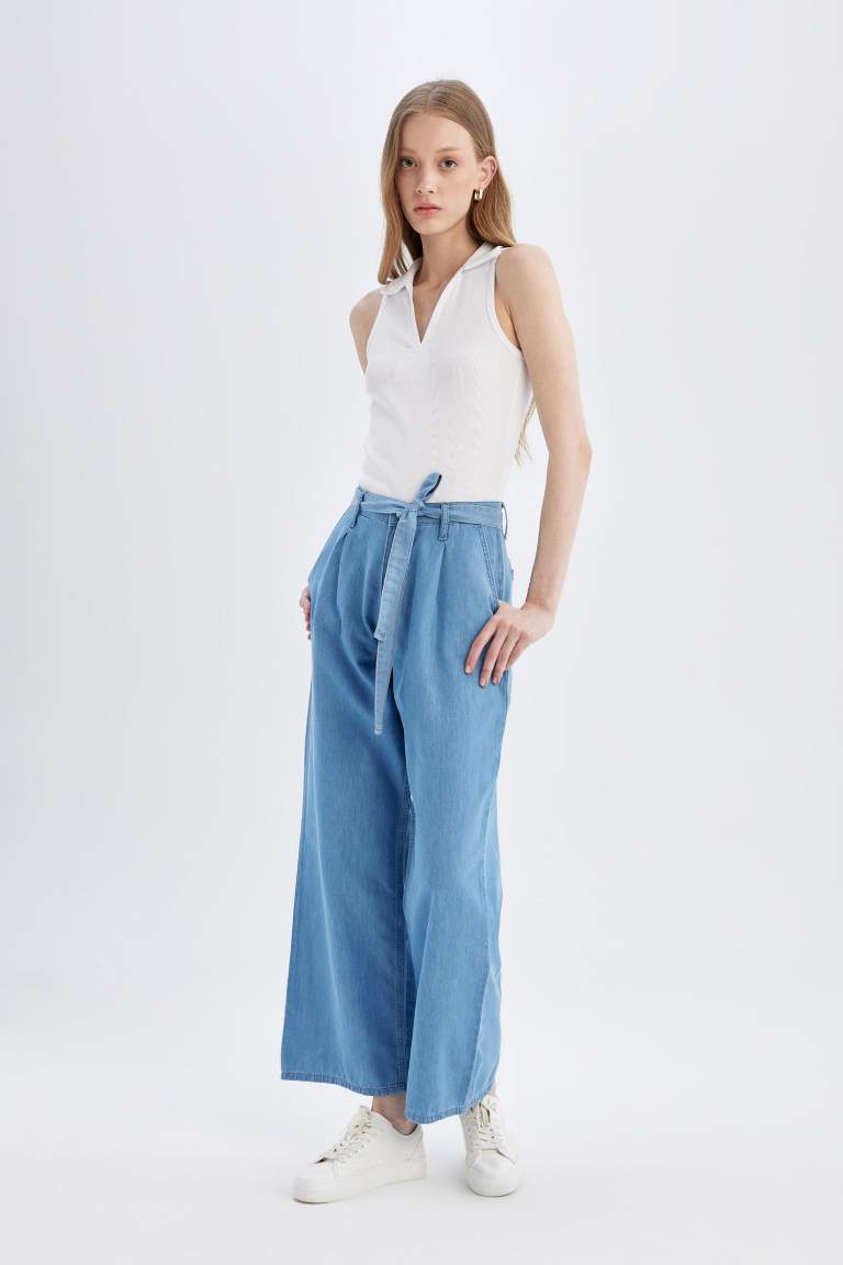 Джинсы Wide Leg с высокой талией
