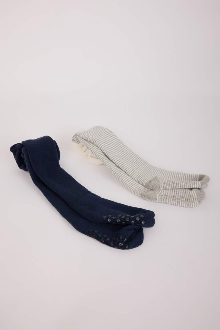 Lot de 2 collants en coton sans couture pour bébé garçon