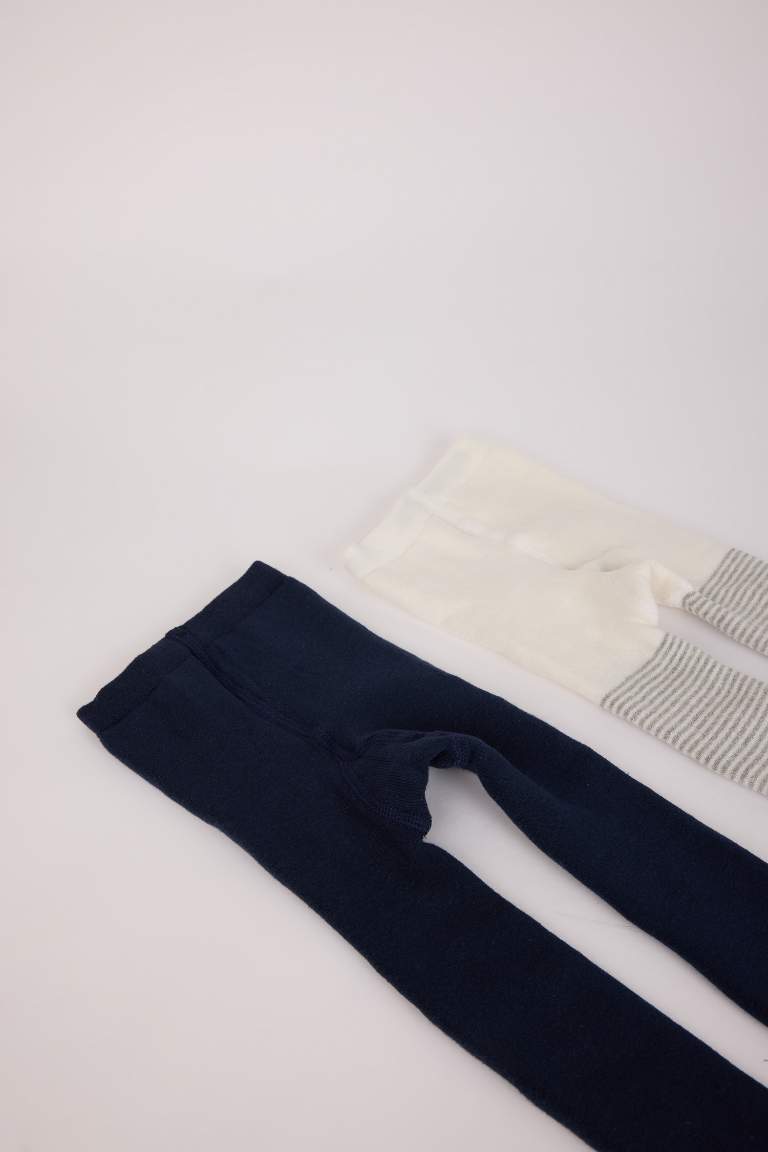 Lot de 2 collants en coton sans couture pour bébé garçon