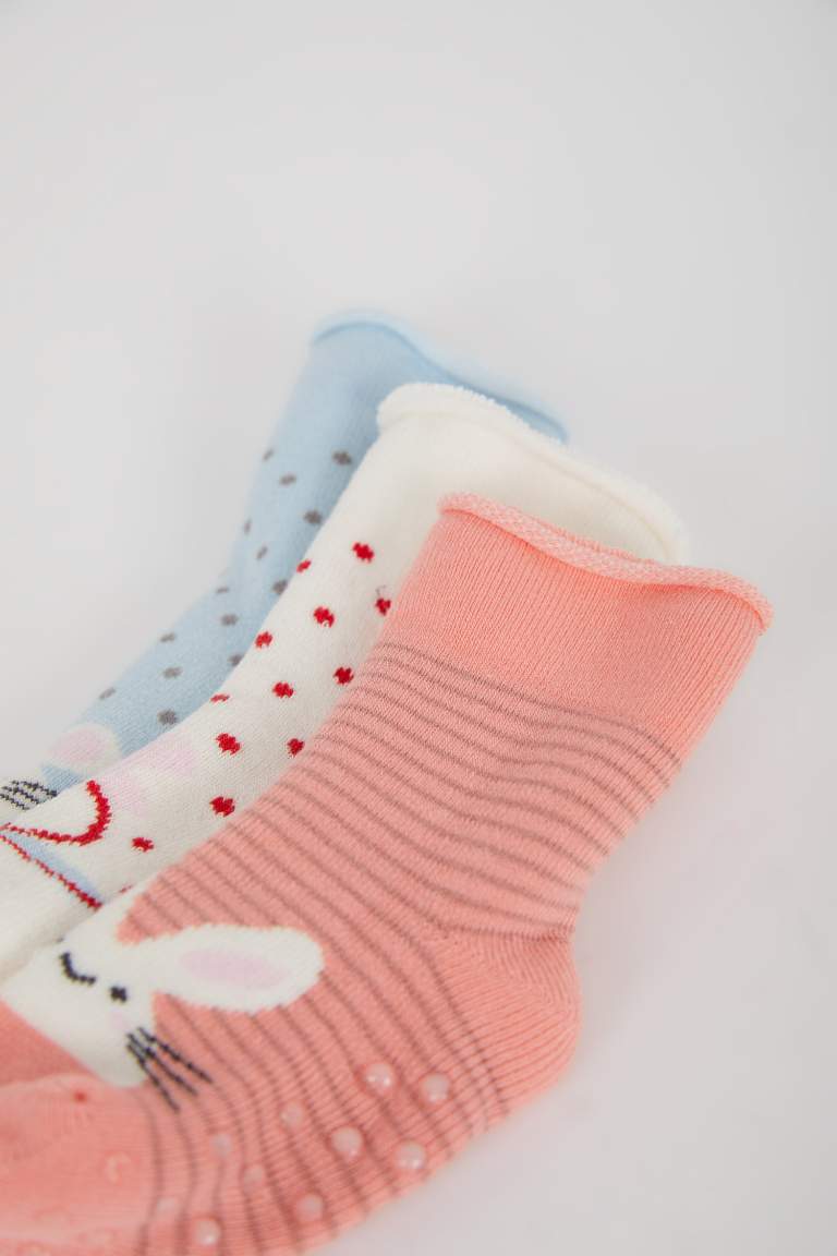 Baby Girl Animal 3 piece Terry Socks