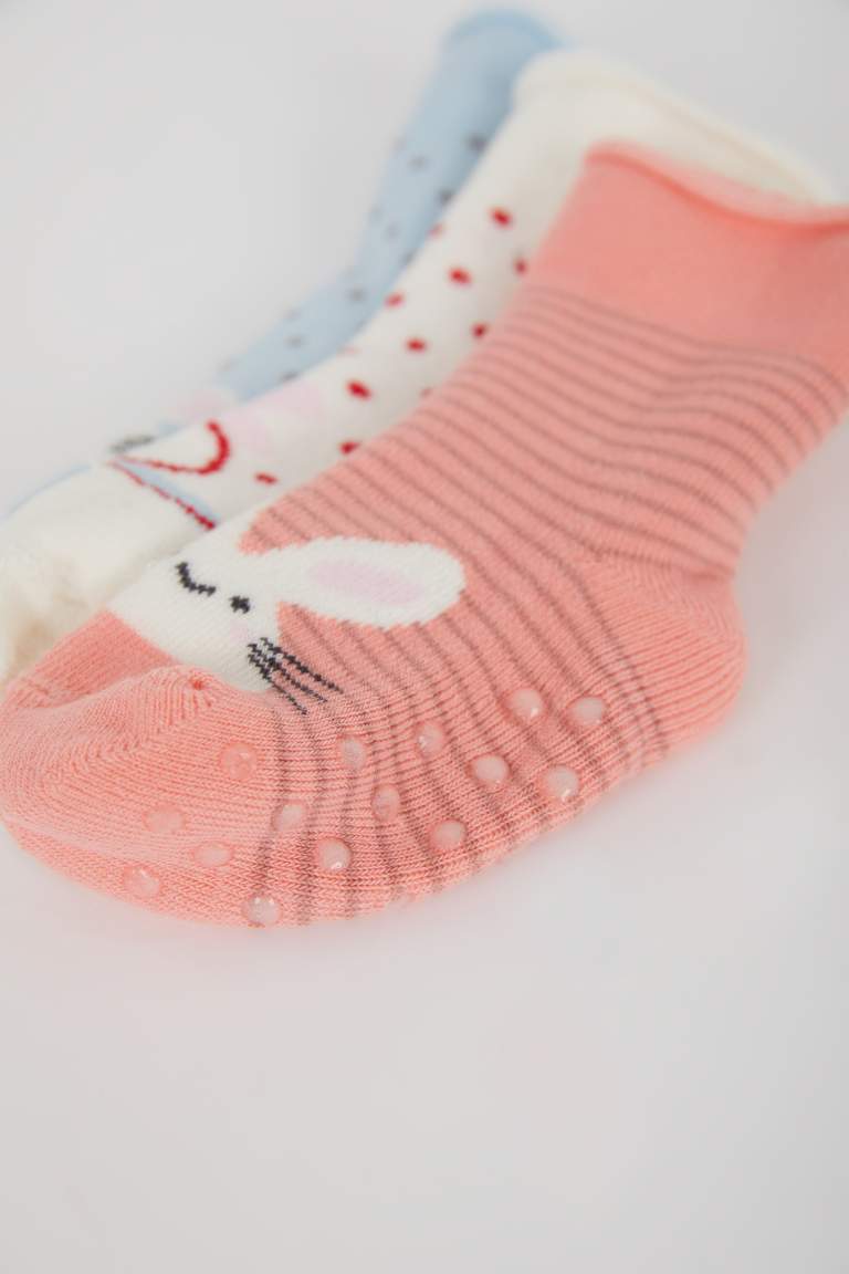 Baby Girl Animal 3 piece Terry Socks