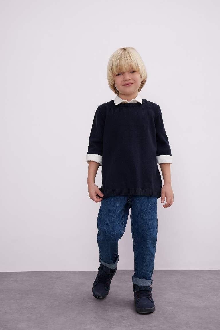 Baby Boy Regular Fit Straight Leg Pocketed Jeans