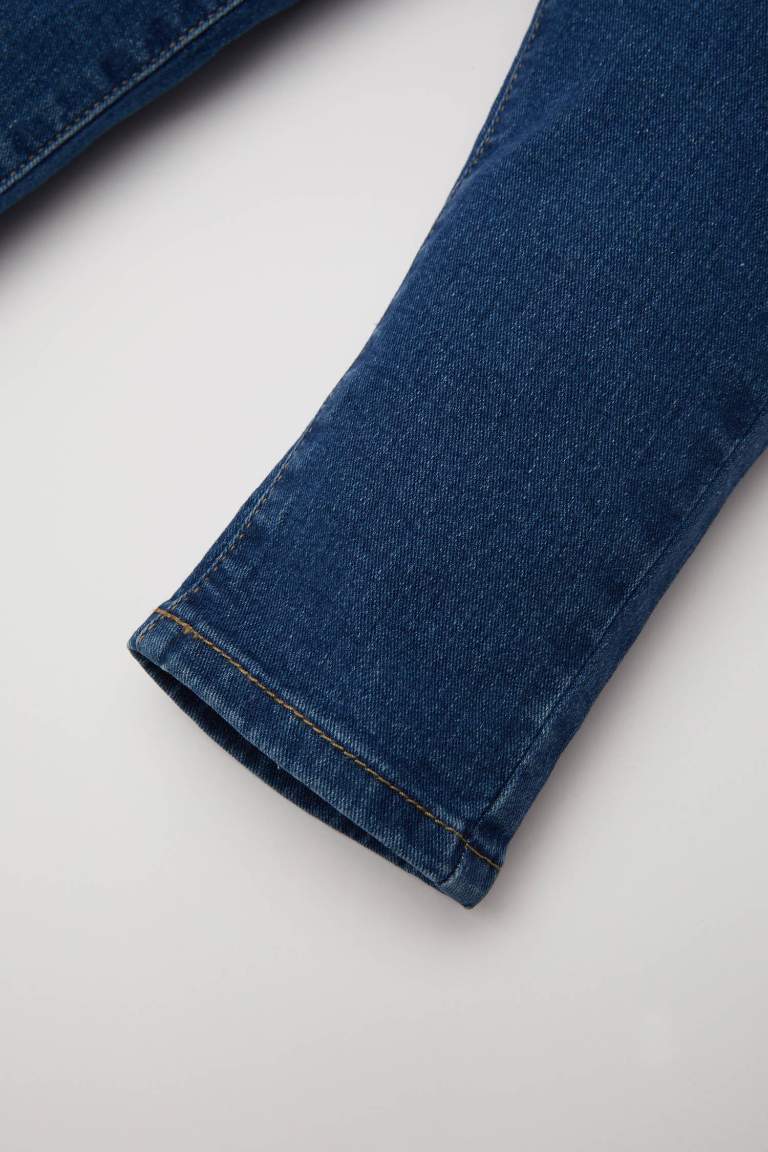 Baby Boy Regular Fit Straight Leg Pocketed Jeans