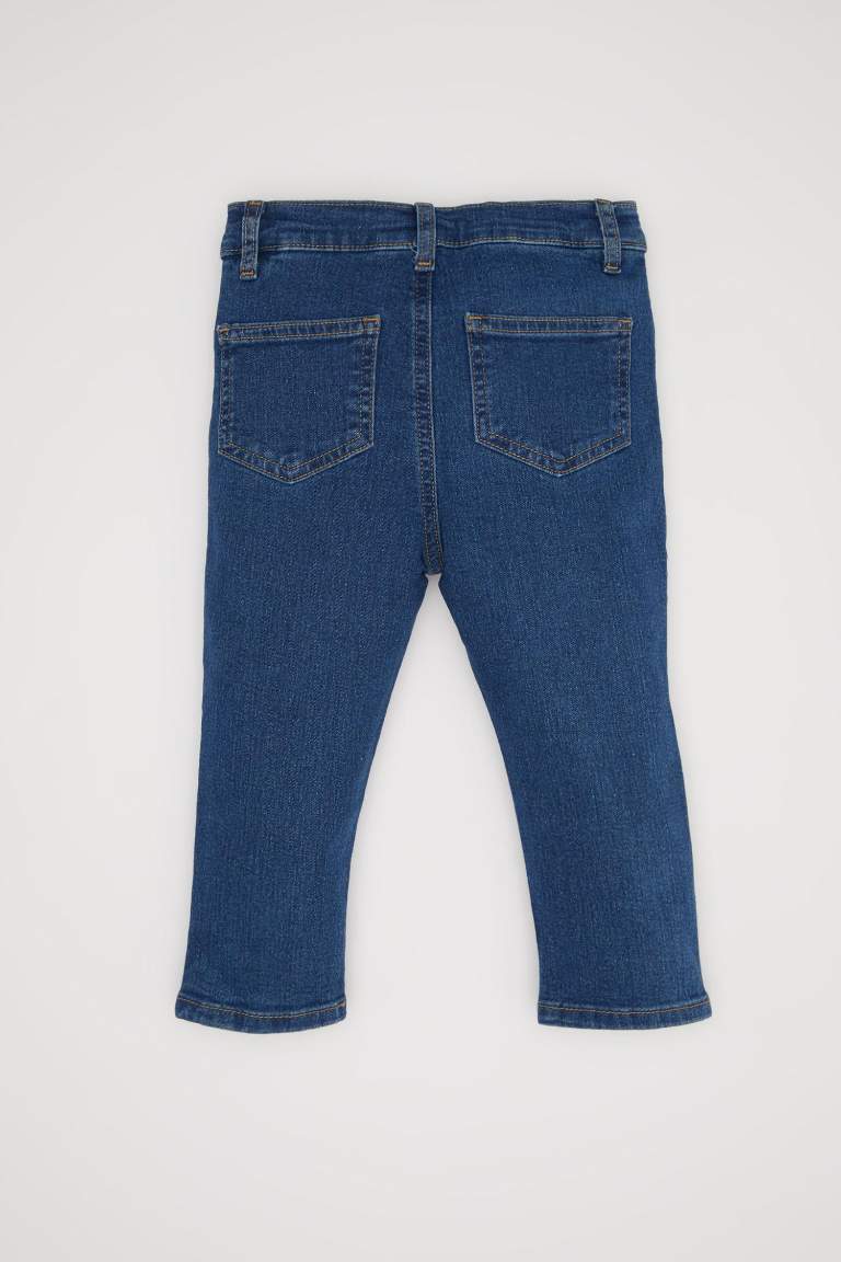 Baby Boy Regular Fit Straight Leg Pocketed Jeans