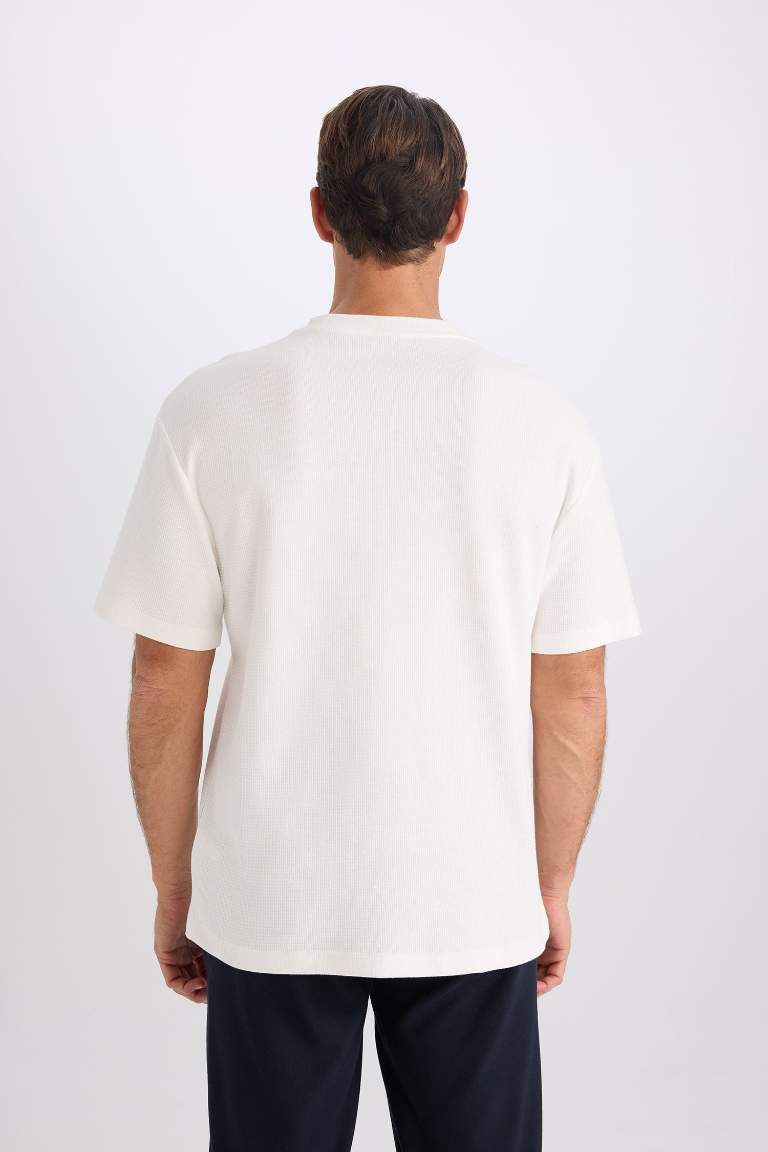 Relax Fit Crew Neck Cotton Basic T-Shirt