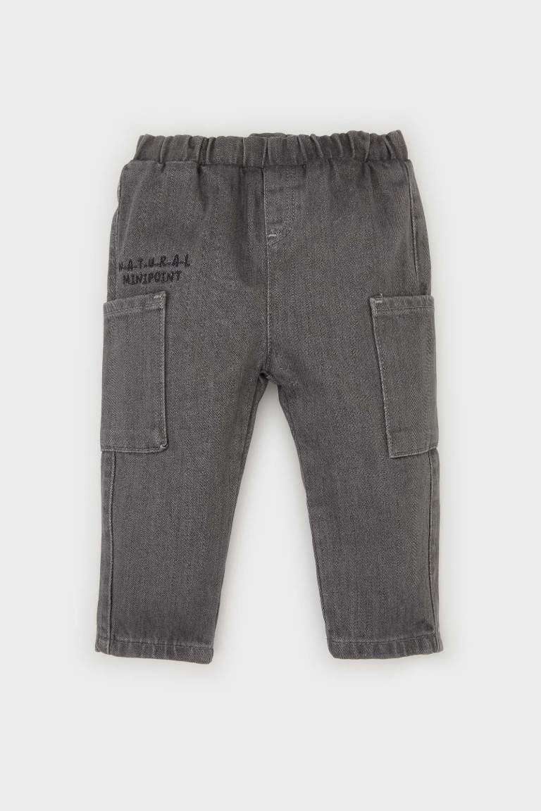 Boy Baby Elastic Waist Pocketed Jeans