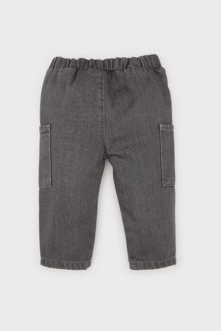 Boy Baby Elastic Waist Pocketed Jeans