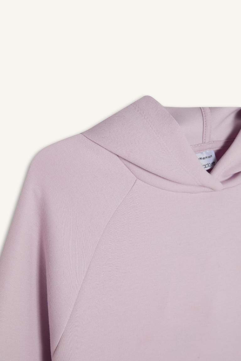 DeFactoFit Standart Fit Kapüşonlu Sporcu Sweatshirt